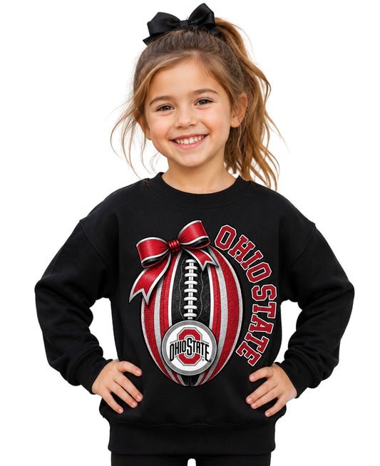 Ohio State Buckeyes Girls Women's Crew Neck